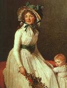 Jacques-Louis David Portrait of Madame Seriziat oil painting